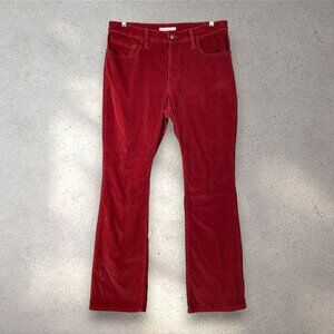 Levi’s 725 High Rise Bootcut Jeans Women’s 33 Red Corduroy 70s Cowgirl Y2K Chic